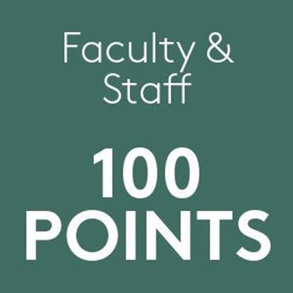 Faculty and Staff $100 Retail Points