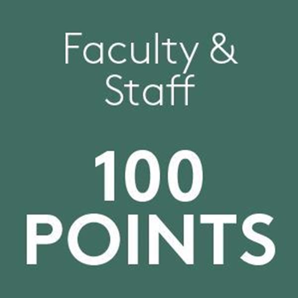 Picture of Faculty and Staff $100 Retail Points