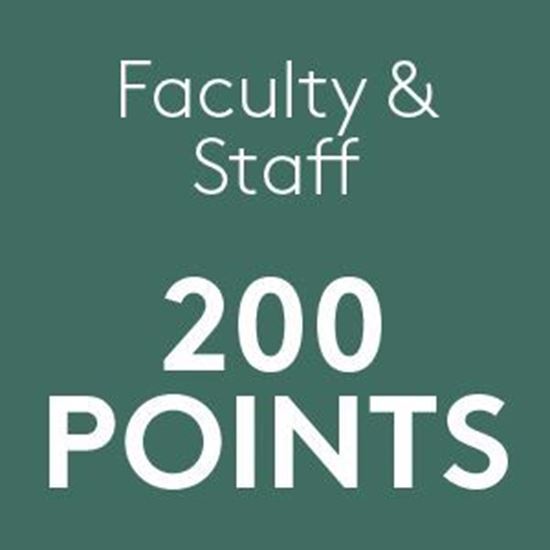 Picture of Faculty and Staff $200 Retail Points